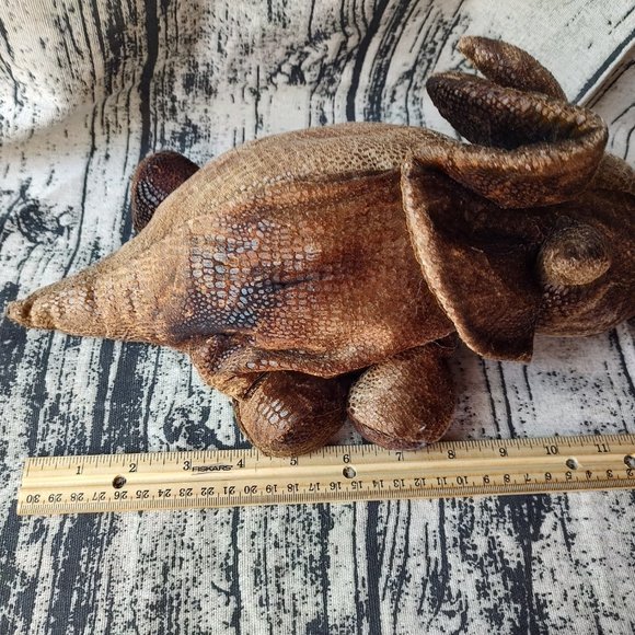 Russ Triggor Triceratops Dinosaur Plush 1996 Beanie 12" - Picture 7 of 7